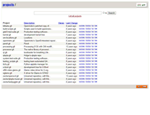 Tablet Screenshot of git.openmoko.org